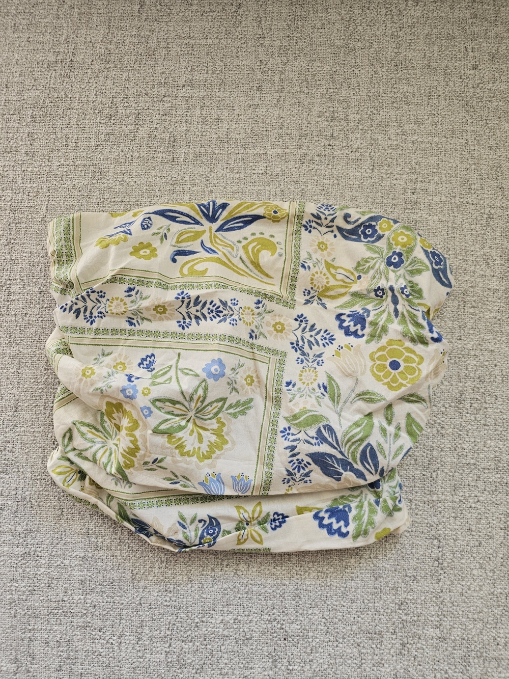 Floral Strapless Crop Top